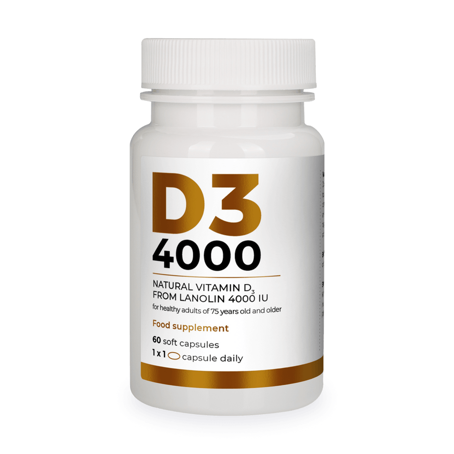 Natural vitamin D3 from lanolin 4000 IU Visanto