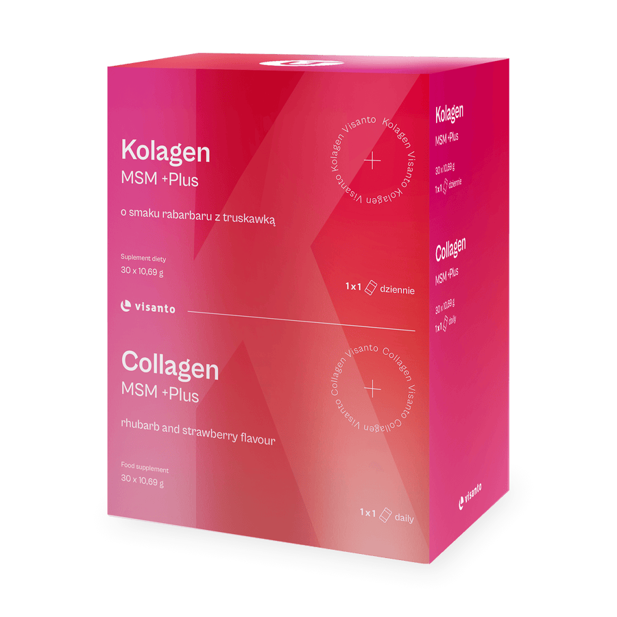 Kolagen MSM +PLUS rabarbar z truskawką